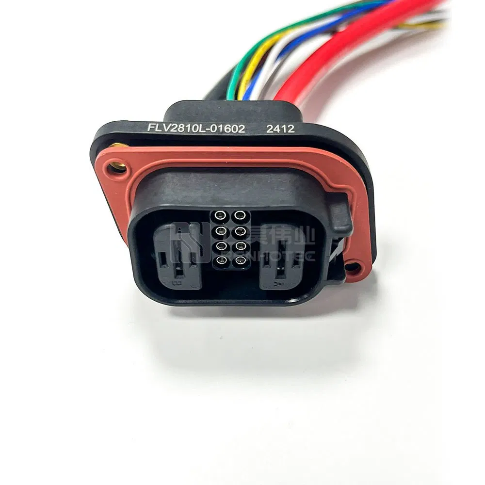 3pin+12pin Conector híbrido de alta tensión, enchufe y toma de plástico eléctrico para potencia automotriz
