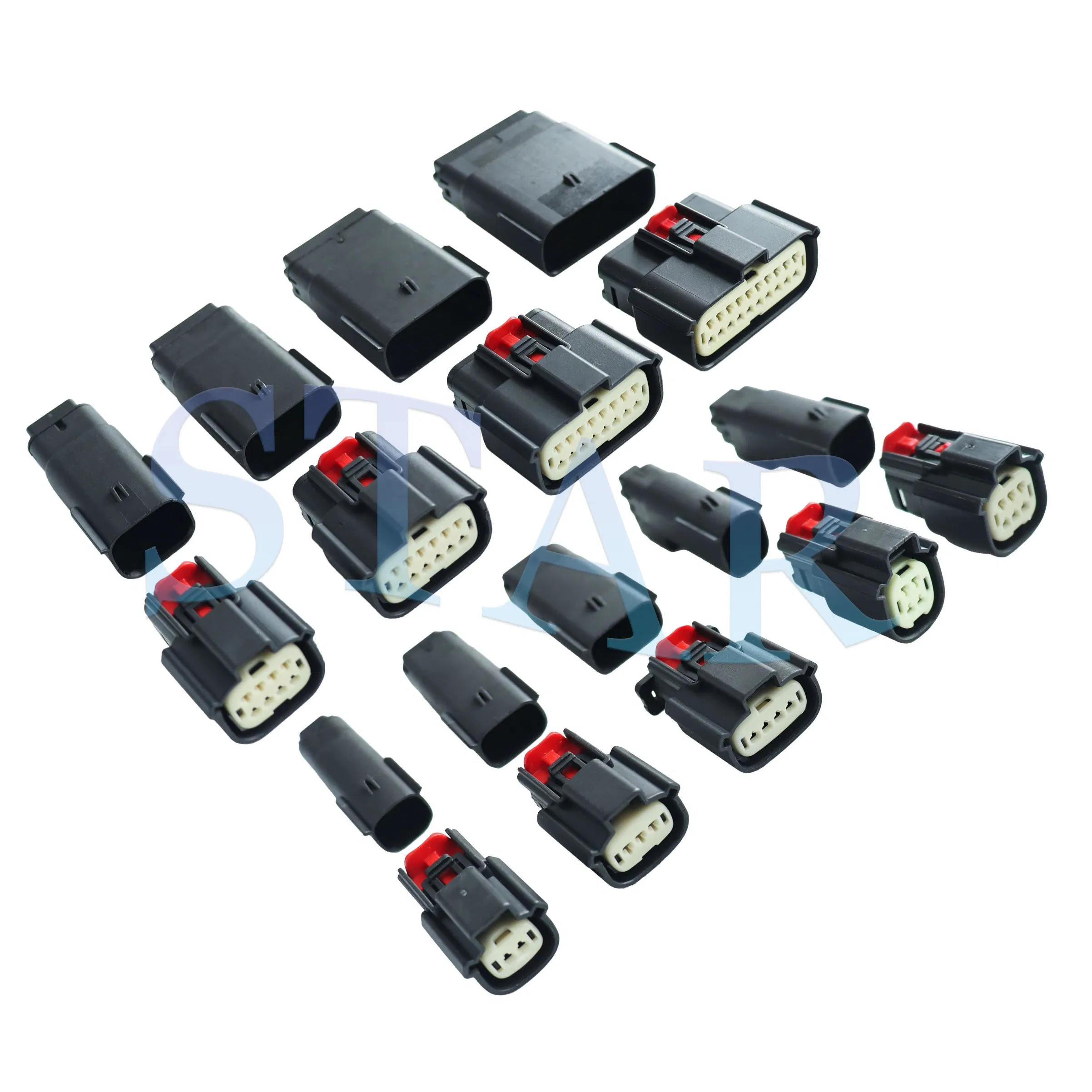 Conector Sello Automotriz Molex 8 Enchufe Macho Negro Mx150 Serie 3.5mm