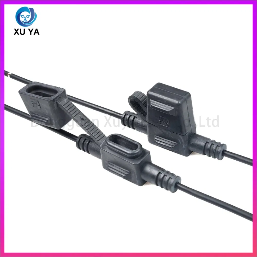 10 Soporte de Fusible Inline - Relé de Fusible Pigtail Impermeable con 2 Paquete 30AMP y 40AMP Fusibles de Cuchilla Cableado de Caja de Fusibles de Longitud Personalizada Automotriz Coche Cabl