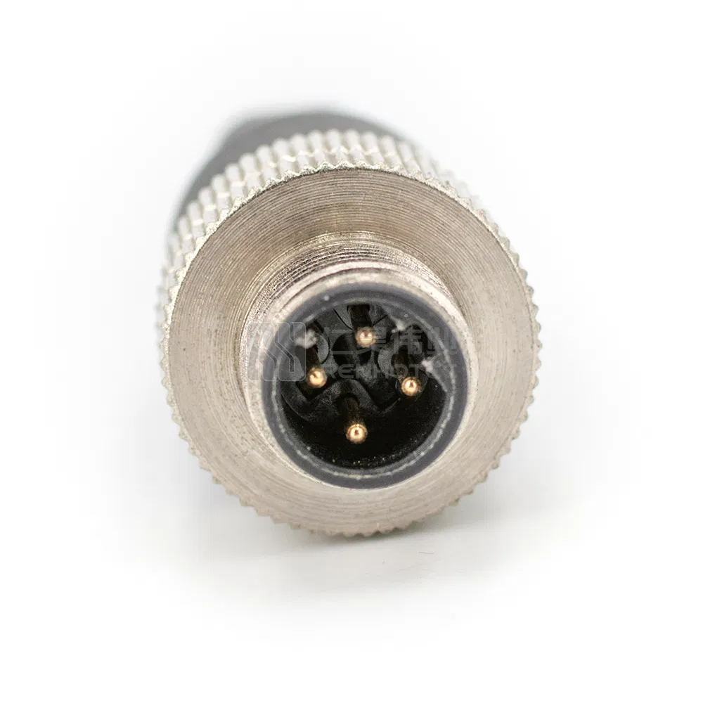 M12 Conector Circular de Sensor 3 Pin Macho Hembra a Código