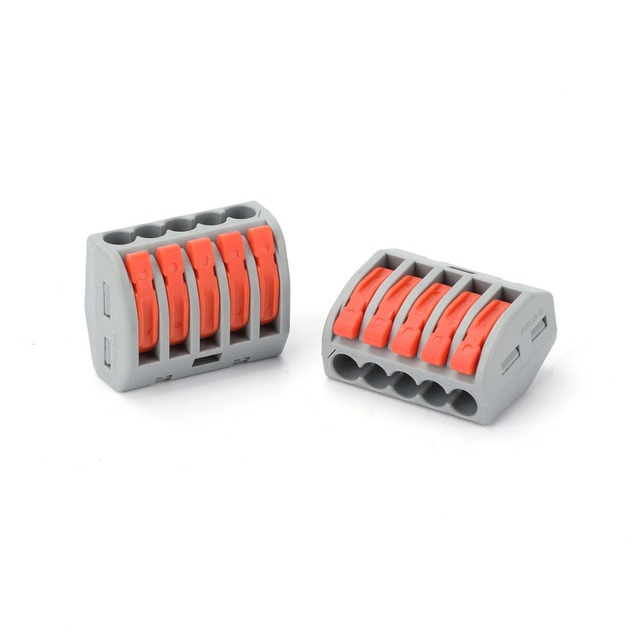 Conector de cable compacto de empuje personalizado al por mayor con voltaje nominal 450V para sistema de iluminación