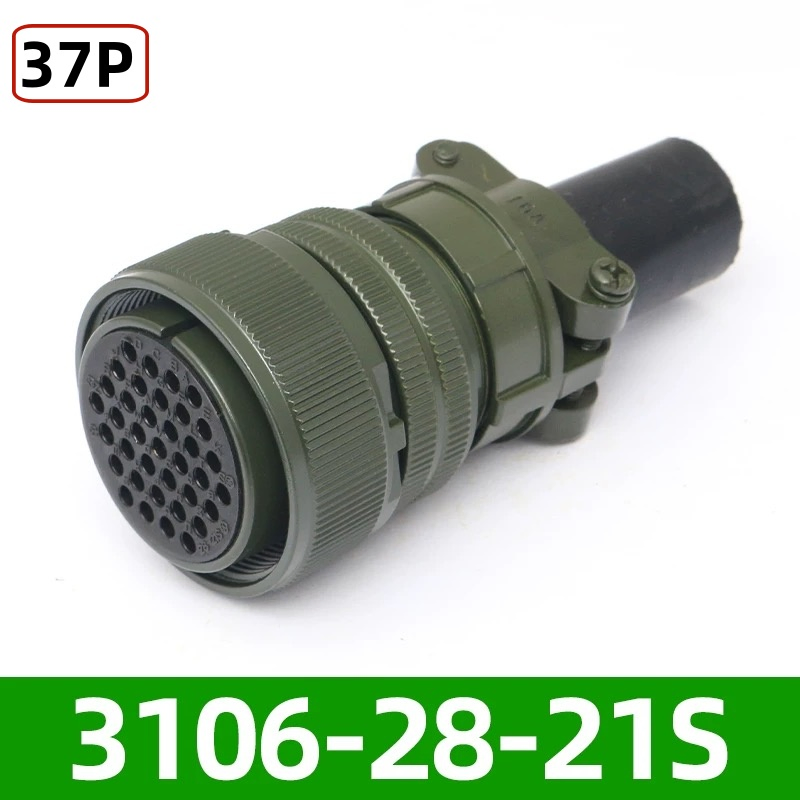 37pin 13A Ms3106A-28-21s Mil5015 Conector Circular para Motor Servo CNC