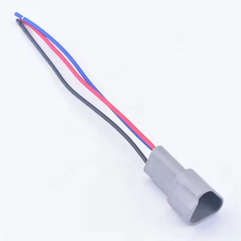 Ensamblaje de arneses eléctricos automotrices personalizados Deutsch 3p conector 3 cable 16AWG