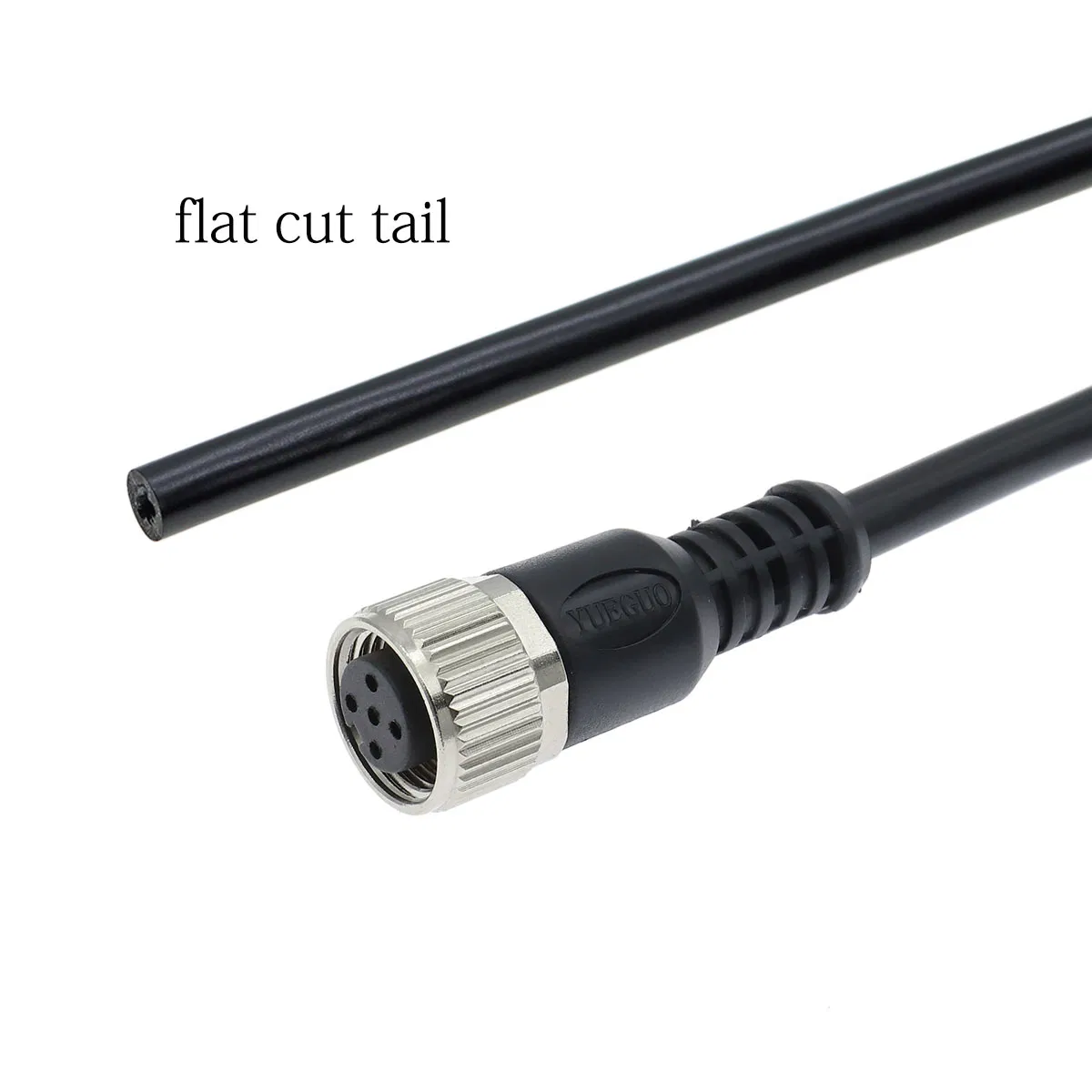 Línea de Conexión de Sensor M12 Conector de Aviación 5-Pin Conector a Tope Macho Hembra Impermeable