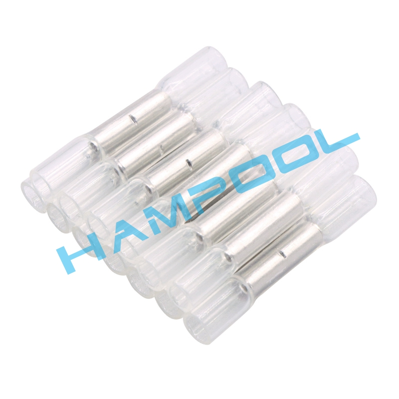 Conectores eléctricos a prueba de agua de grado marino Hampool 200 PCS, conectores de extremo termorretráctiles