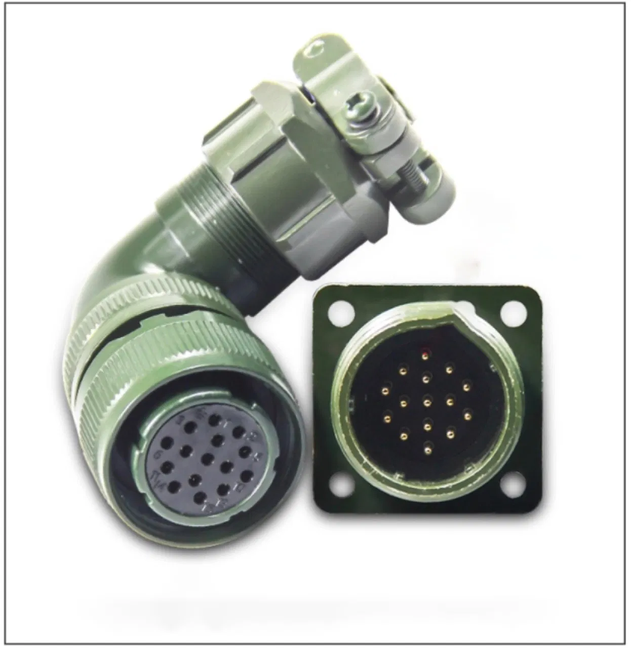 Conector de retroalimentación del codificador Huada Guangshu Mige 4-Core 4p Línea de alimentación motor servo con conector de aviación 15 Núcleo 15p