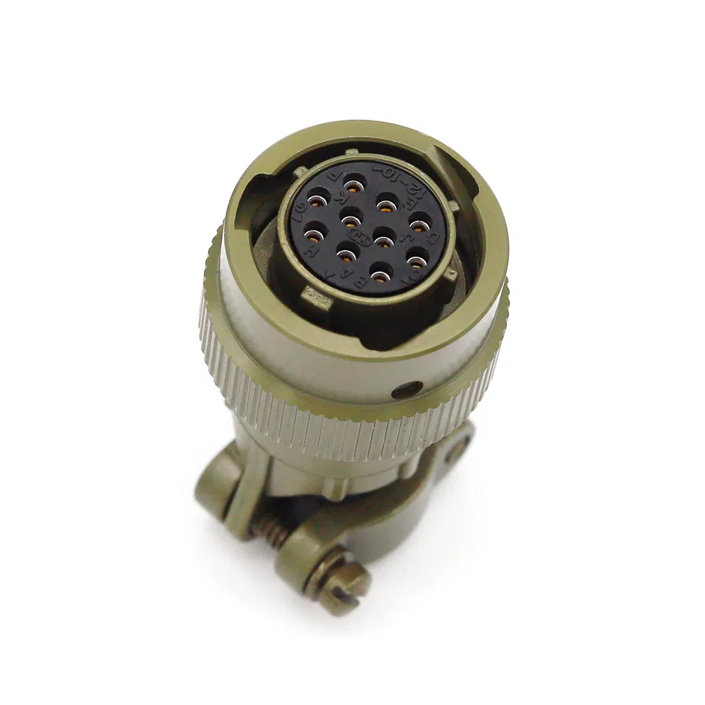 Conector de soldadura con bloqueo de bayoneta duradero para 10-Pin aplicaciones