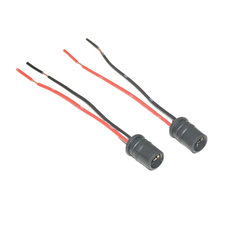 Detalle del conector con cable flexible