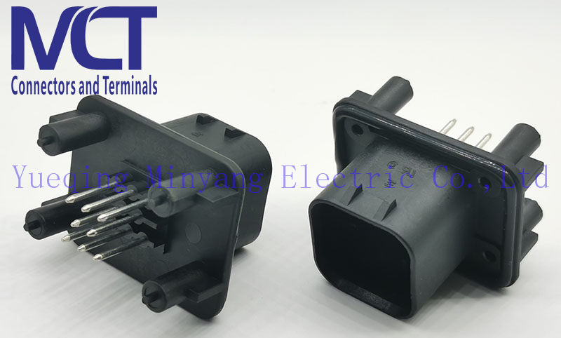 8 Conector de encabezado de pin ECU Ampseal de Tyco Automotive para PCB de potencia 776280-1