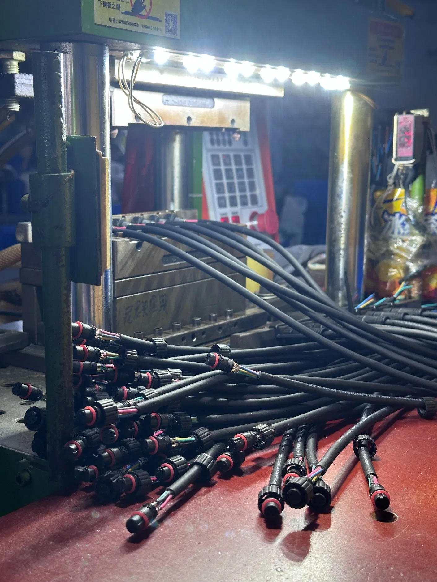 M12 Conector de cable impermeable para iluminación LED y CCTV