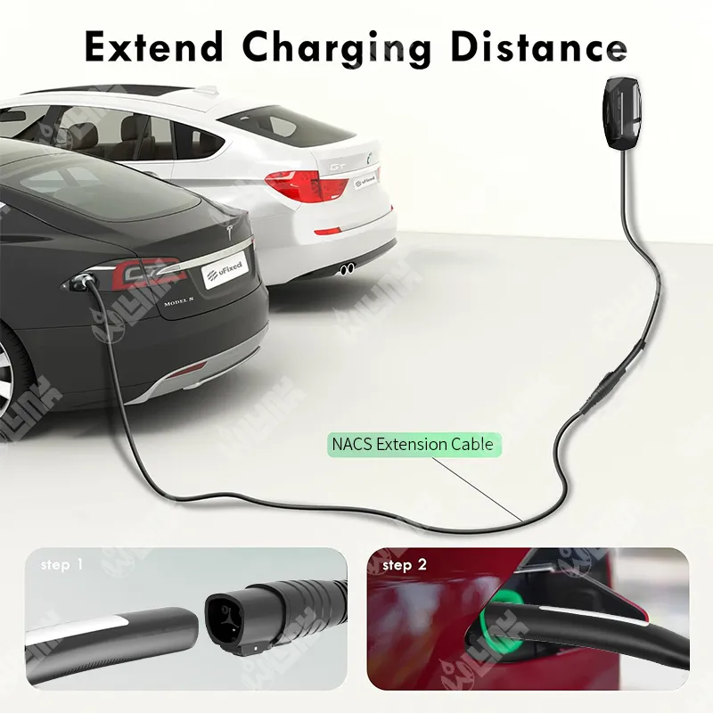 Conector Nacs Premium 48A para carga de vehículos eléctricos Tesla