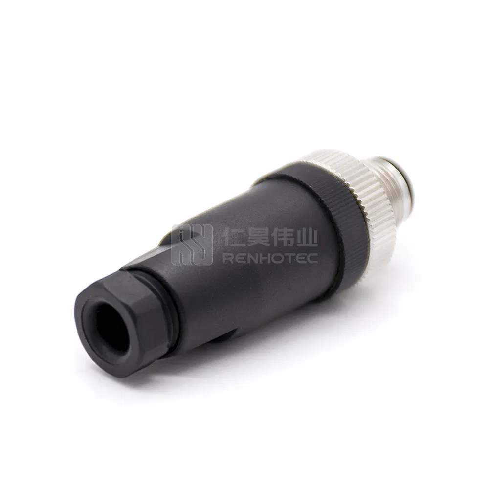 M12 Conector Circular de Sensor 3 Pin Macho Hembra a Código
