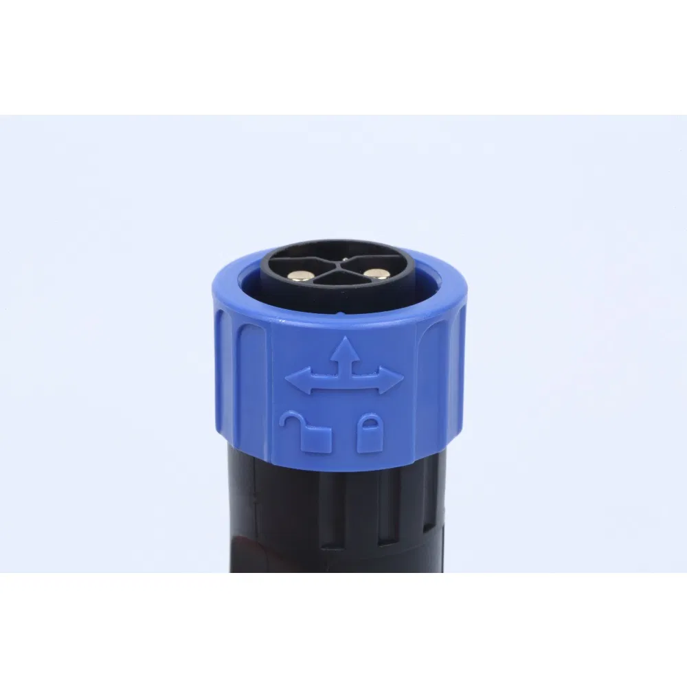 2 Pin de alta tensión IP67 Conector de motor impermeable para sistemas de baterías de litio