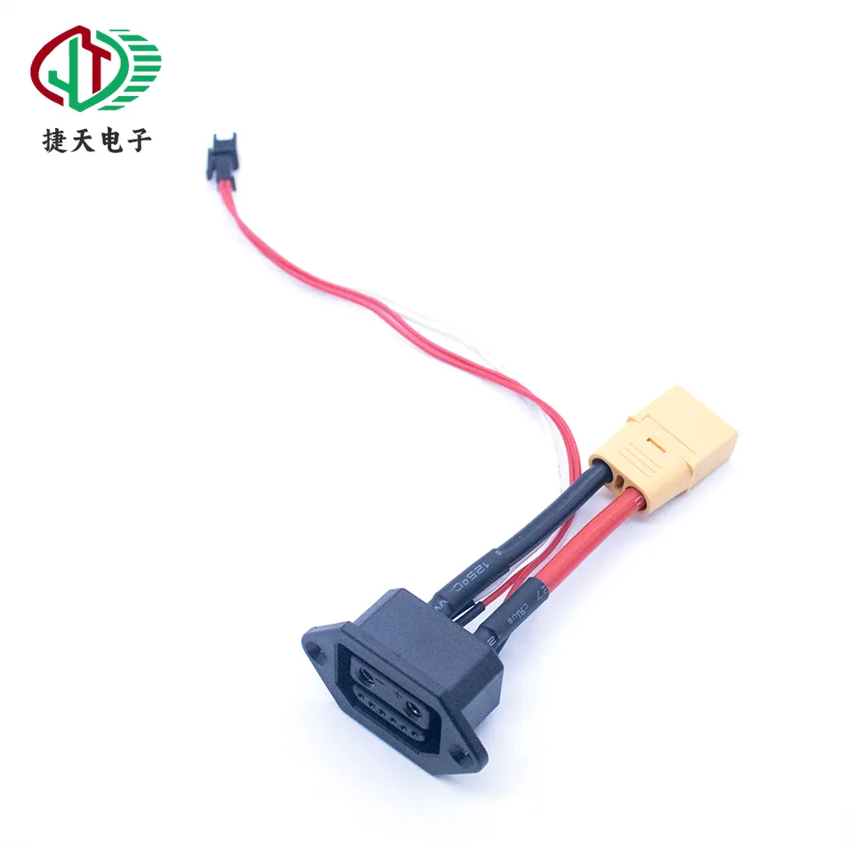 Conector de la batería XT90 Enchufe Macho Hembra Cable de Señal de Carga y Descarga de Batería de Litio para Vehículo Eléctrico