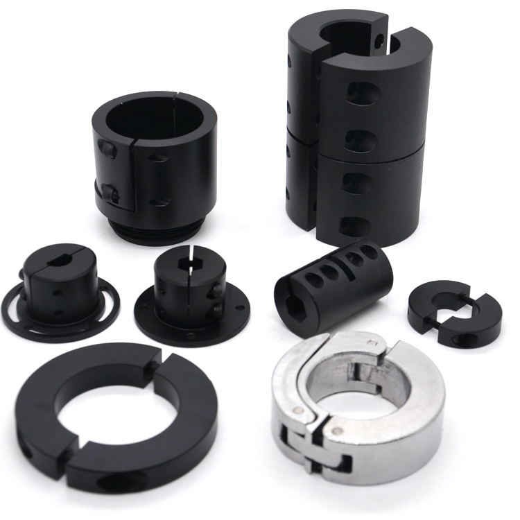 Adaptador rígido de mecanizado personalizado de aluminio, acoplador de conector de eje de motor