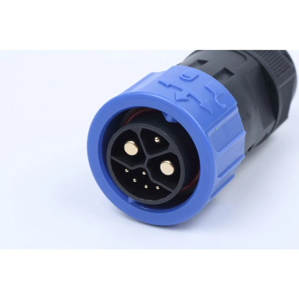 2 Pin de alta tensión IP67 Conector de motor impermeable para sistemas de baterías de litio