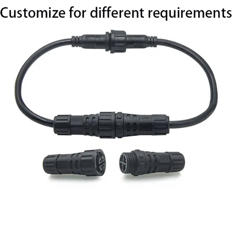 Iluminación LED exterior eléctrica M16 2 3 4 con conector de cable impermeable