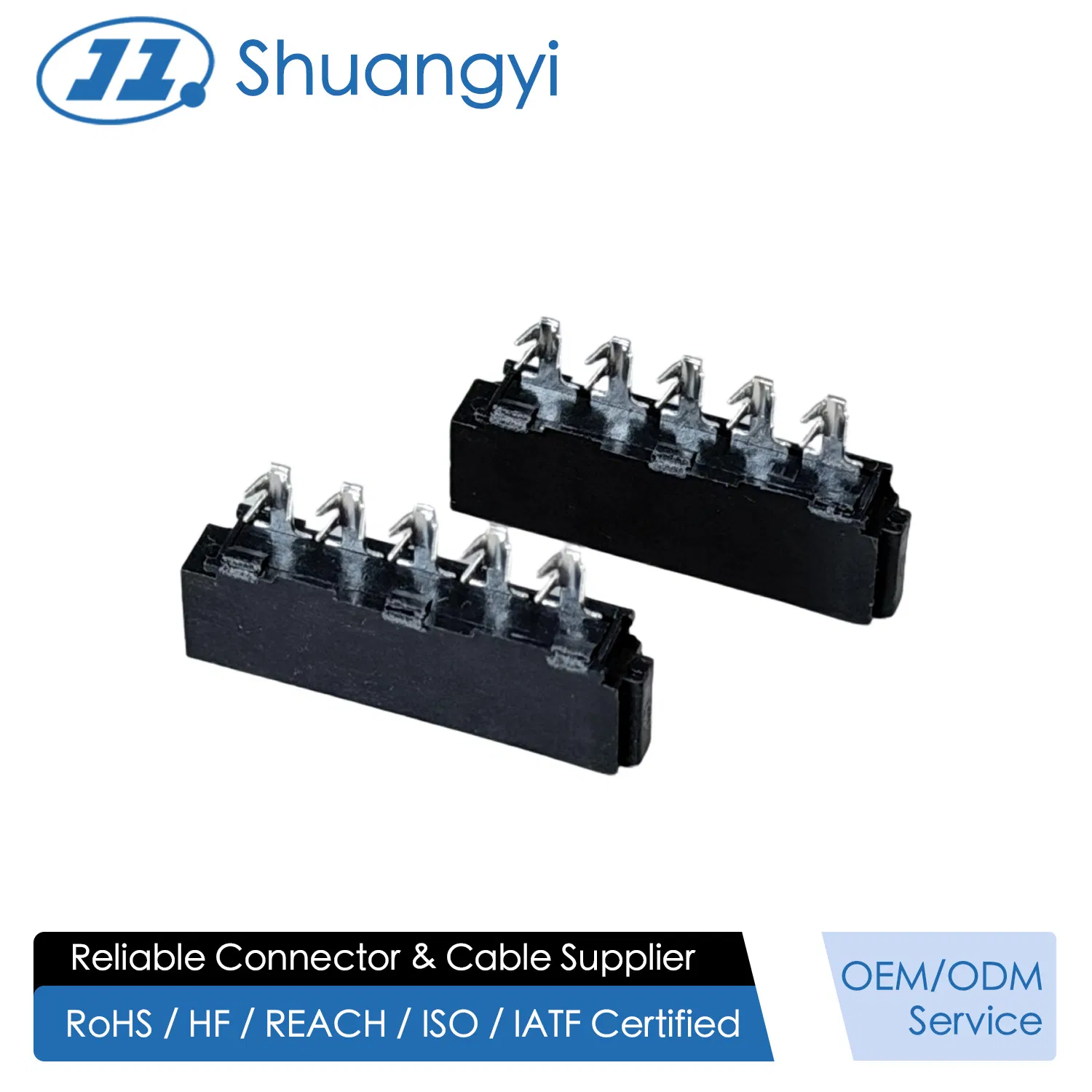 Conector hembra de engarce de alambre SATA de alta fiabilidad 15pin 180° Paso de conector de terminal eléctrico de señal y potencia 1.27mm para servidor, almacenamiento, cable automotriz