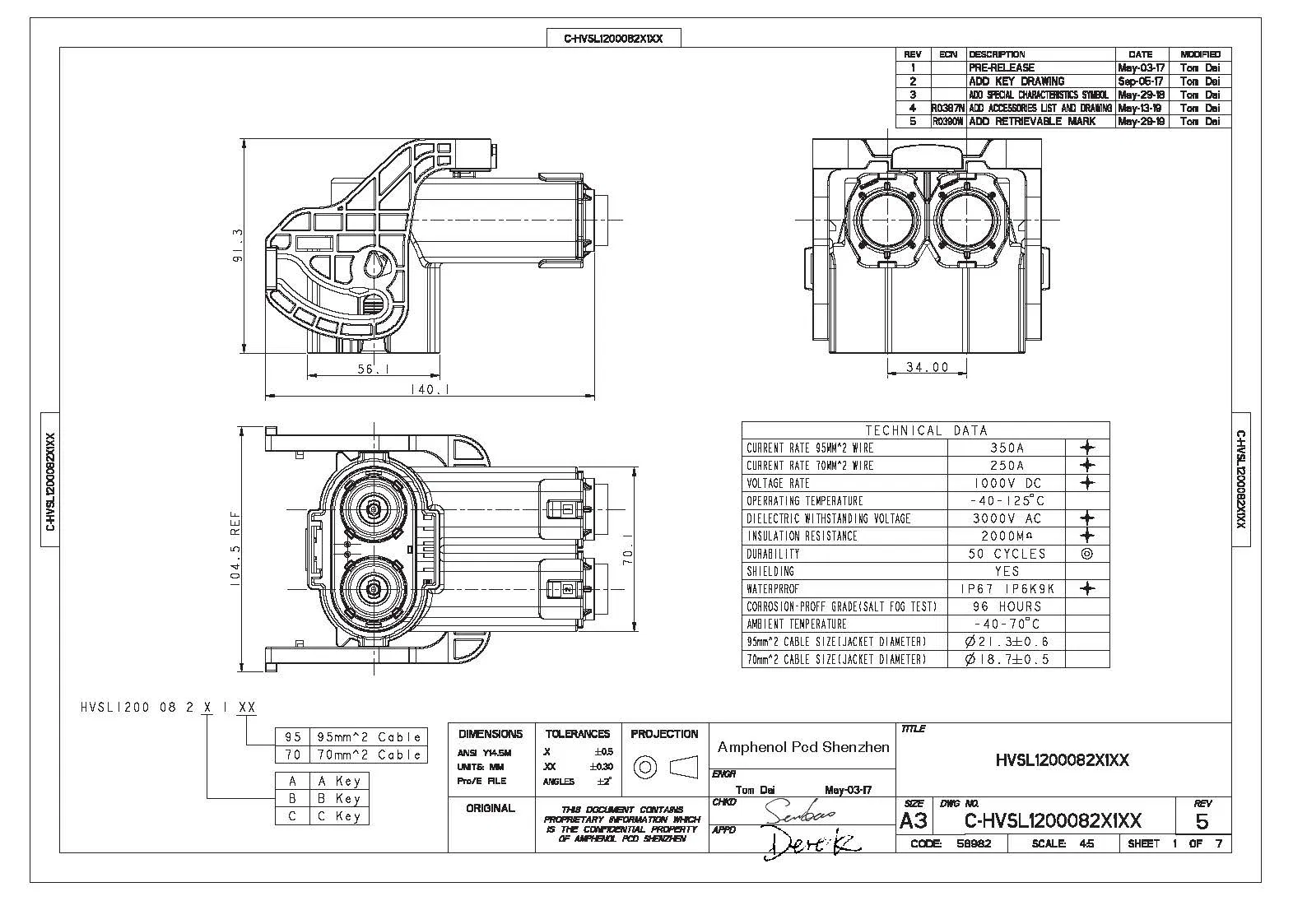 Diagrama esquemático completo de dimensiones