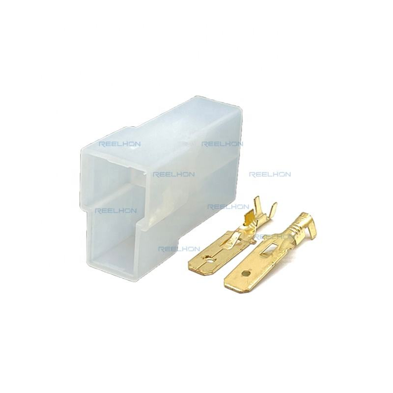 180908-5 Conector 2 de Clavija IP67 Impermeable PA6 para Automóviles con 6.3mm Terminales de Potencia
