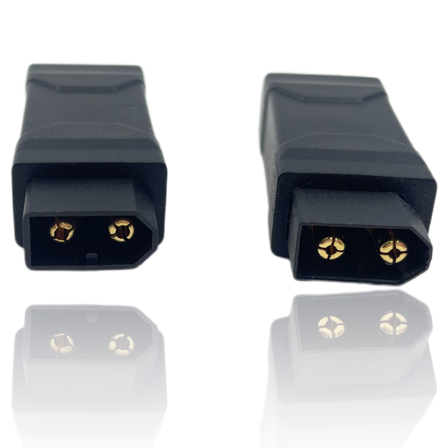 Xt60 Adaptador de conector de batería de potencia de macho a hembra para automóvil
