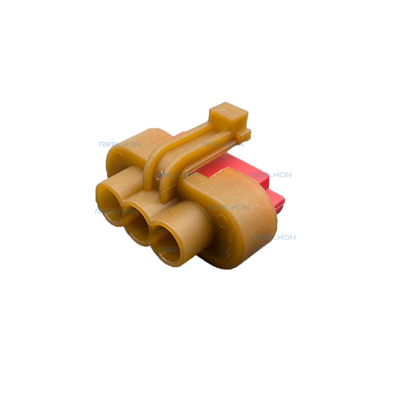 Rh7032ya-4.8-21 3 Pin IP67 Impermeable PA6 Conector Automotriz 4.8mm Terminal para Arnes de Cableado de Vehículo