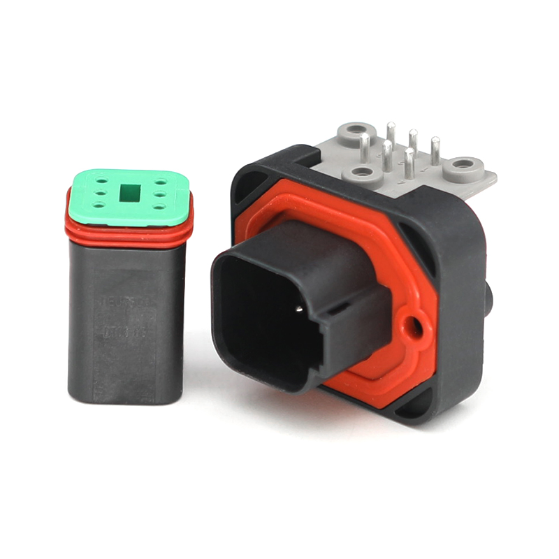 2/4/6/8/12pin Dt13 Conector Automotriz Impermeable Dt Con Ángulo Recto Montaje en PCB Enchufe de Cable a Placa Venta Directa de Fábrica