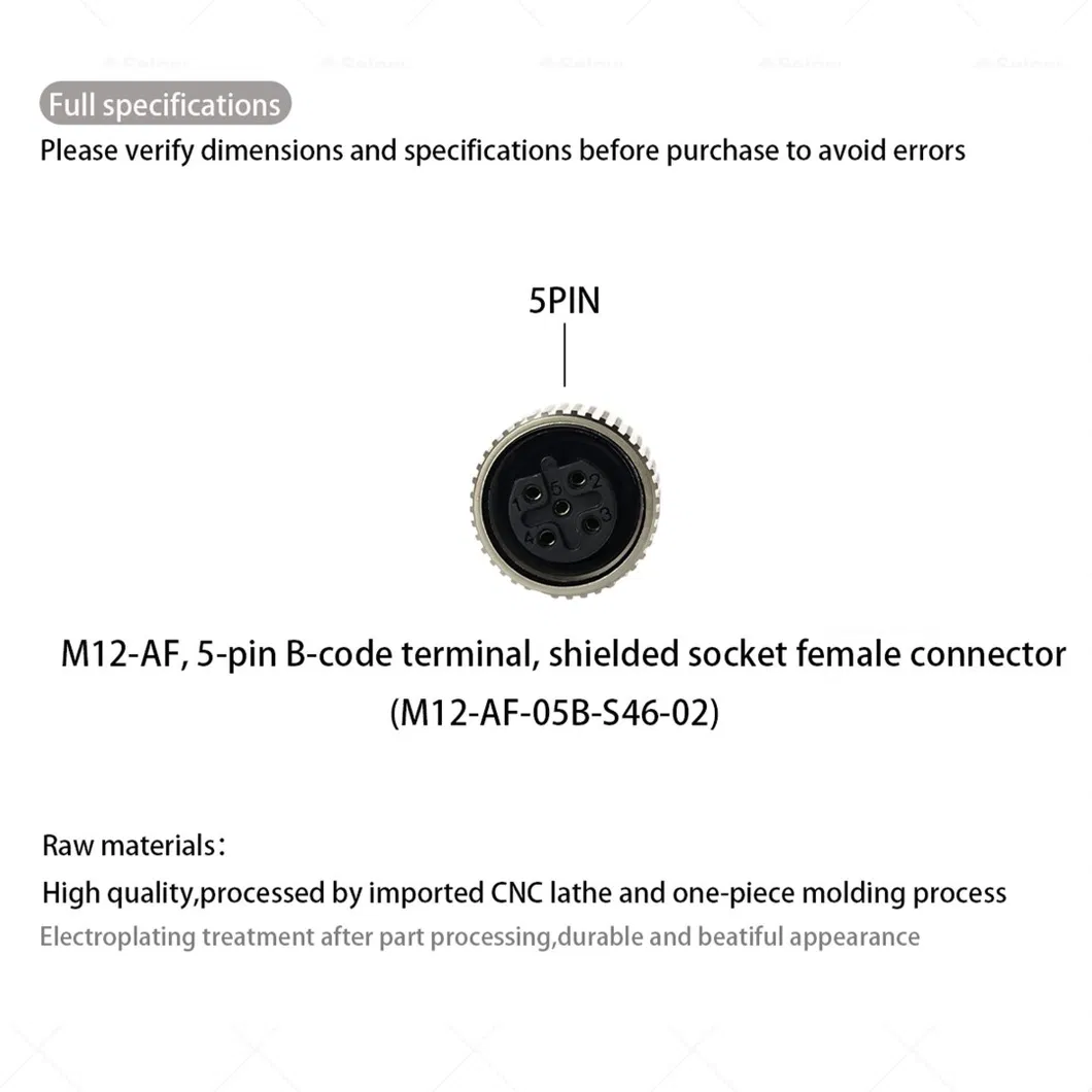 Conector OEM personalizado IP68 M12 M8 M23
