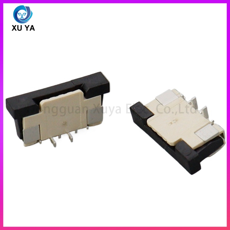 Fábrica de Suministro Estable 1.0mm Presentación 4p-30p Conector FPC Montaje Vertical Tipo Cajón Socket FFC para Pantalla de Instrumentos Automotrices Electrodoméstico Inteligente Cable Plano