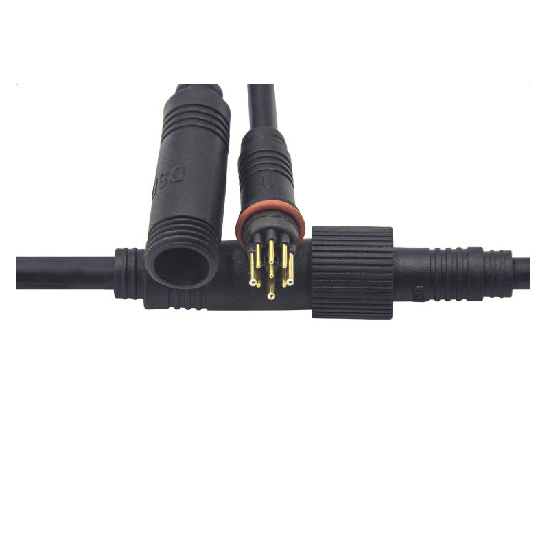 Conector de Cabeza de Motor Directo M13 Adaptador Automotriz Macho Hembra (3+6) 9 Enchufe IP67 Conector de Cable Impermeable