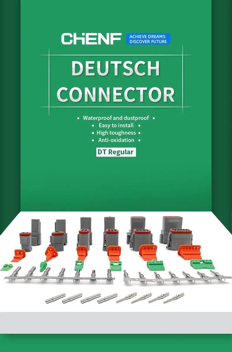 Conector Deutsch de alta calidad serie Dt 2p 3p 4p 6p 8p 12p