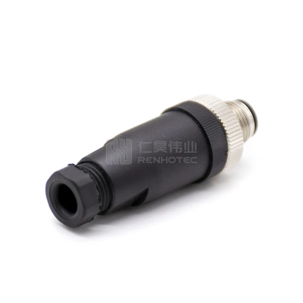 M12 Conector Circular de Sensor 3 Pin Macho Hembra a Código