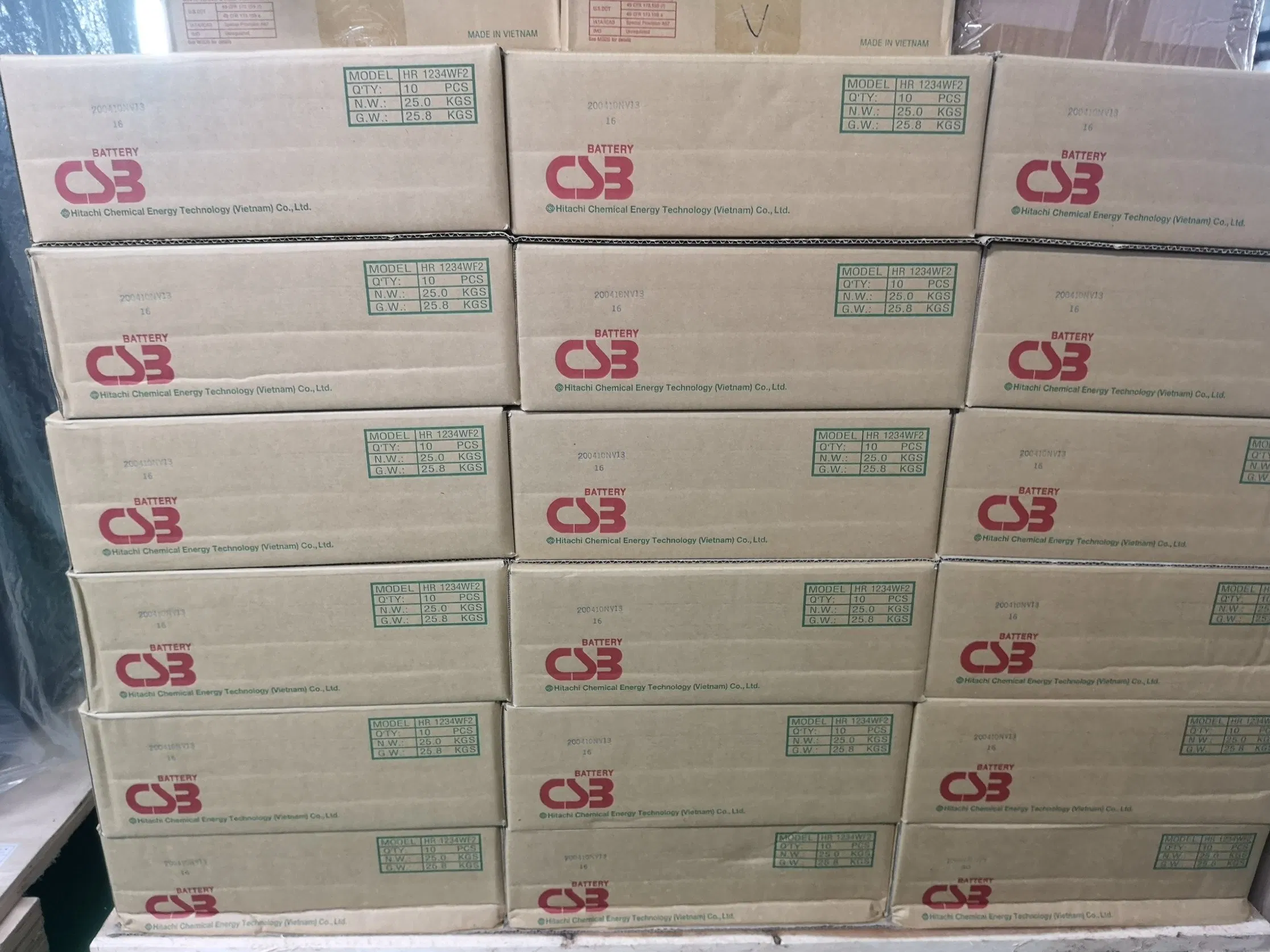 Batería Csb Gp12400, B2 Terminal, Compatible con sistemas APC UPS, Recargable, Altamente eficiente, A prueba de fugas y libre de mantenimiento