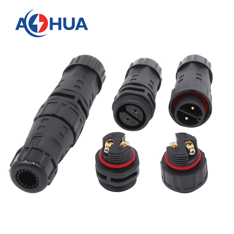 Conector de Potencia a Prueba de Agua para Ensamblaje de Motor Agrícola Exterior 2pin Masculino Femenino