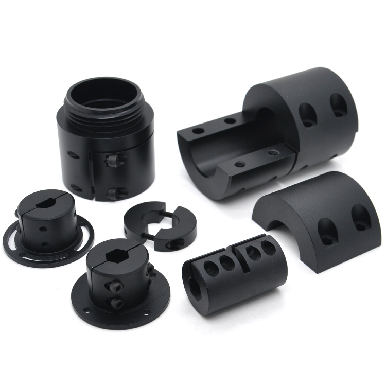 Adaptador rígido de mecanizado personalizado de aluminio, acoplador de conector de eje de motor