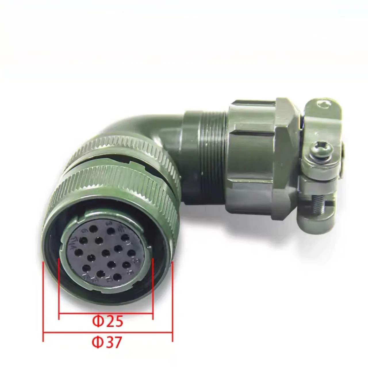 Conector de retroalimentación del codificador Huada Guangshu Mige 4-Core 4p Línea de alimentación motor servo con conector de aviación 15 Núcleo 15p