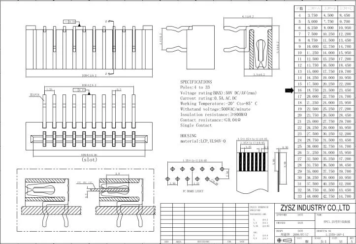 Conector Personalizado, FPC, FFC, Producir una Línea Completa de Circuitos Impresos Planos