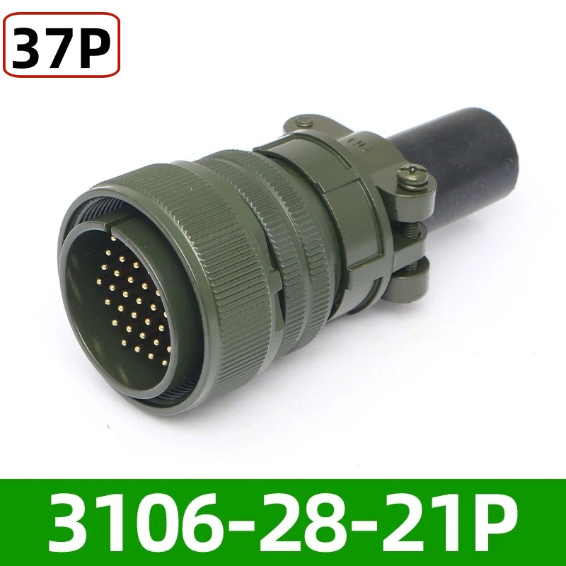 37pin 13A Ms3106A-28-21s Mil5015 Conector Circular para Motor Servo CNC
