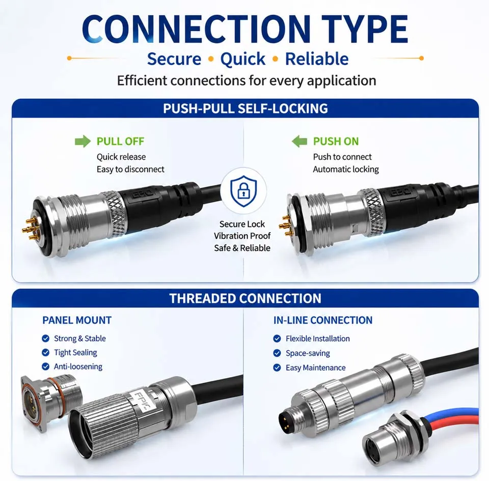 Conector Circular Industrial de Comunicación y Control de Vehículos de Alta Calidad M16
