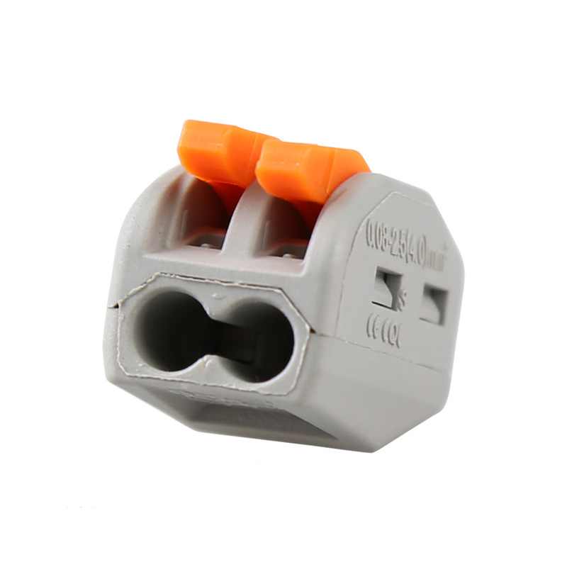 Sn222-412 2pin Nylon66 Conector de cable de iluminación de resorte de acero para el cuerpo