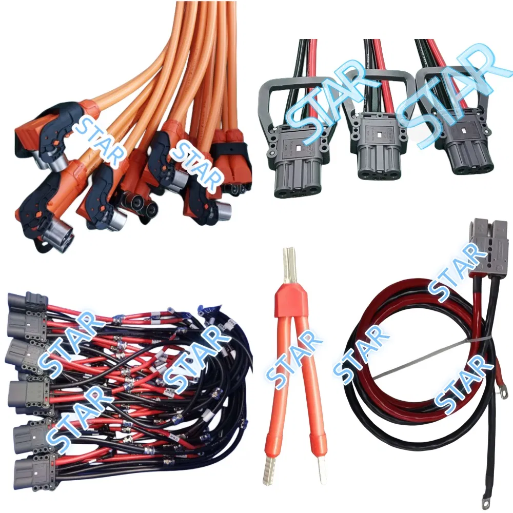 45A Enchufe Automotriz de Alta Tensión 3 Pin Vehículos de Nueva Energía Cable de Alimentación a Prueba de Agua Conector EV Cable de Batería