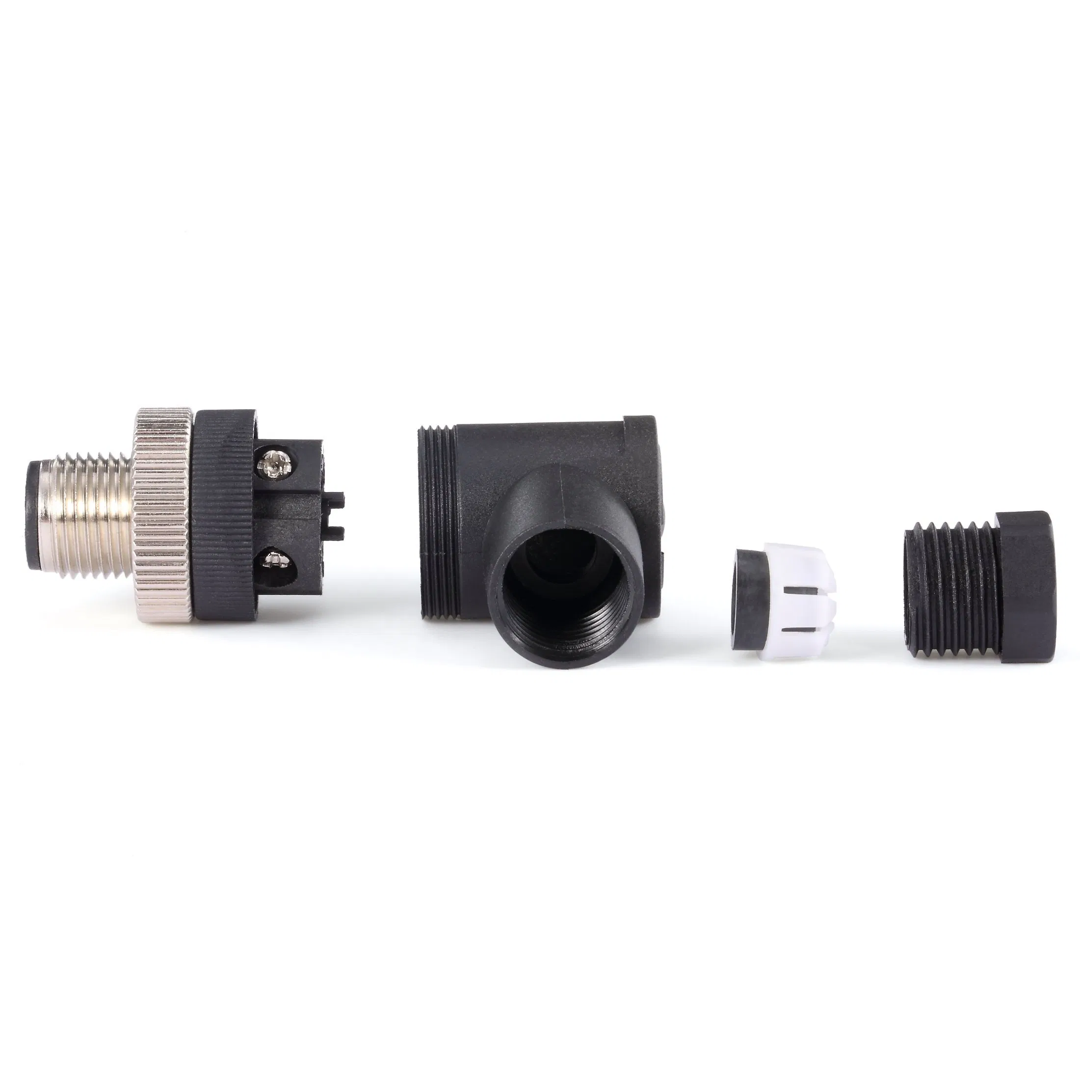 Conector de enchufe de sensor de codo masculino premium 4-Core M12