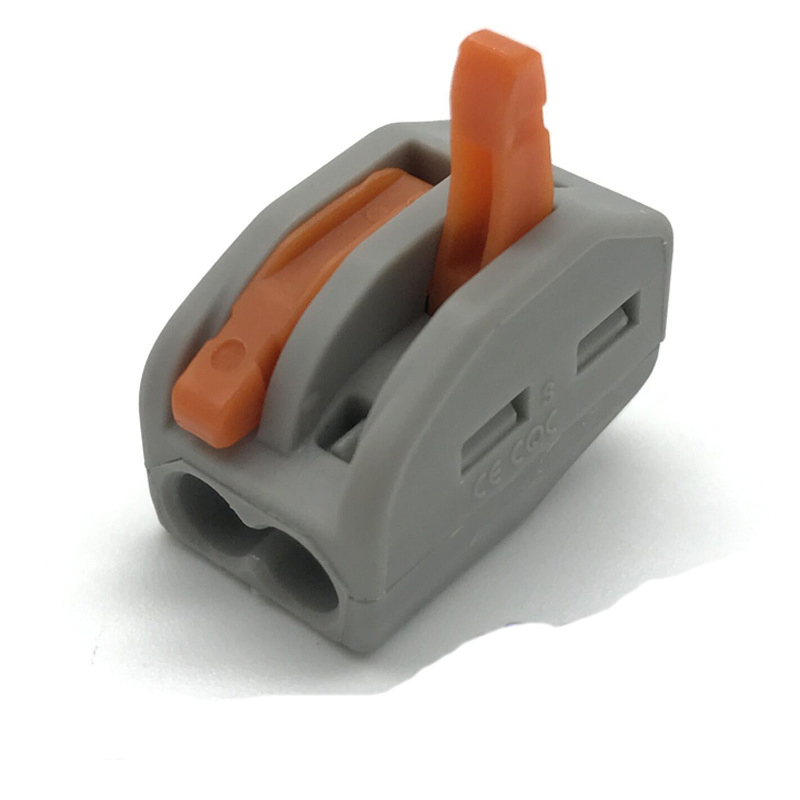 Sn222-412 2pin Nylon66 Conector de cable de iluminación de resorte de acero para el cuerpo