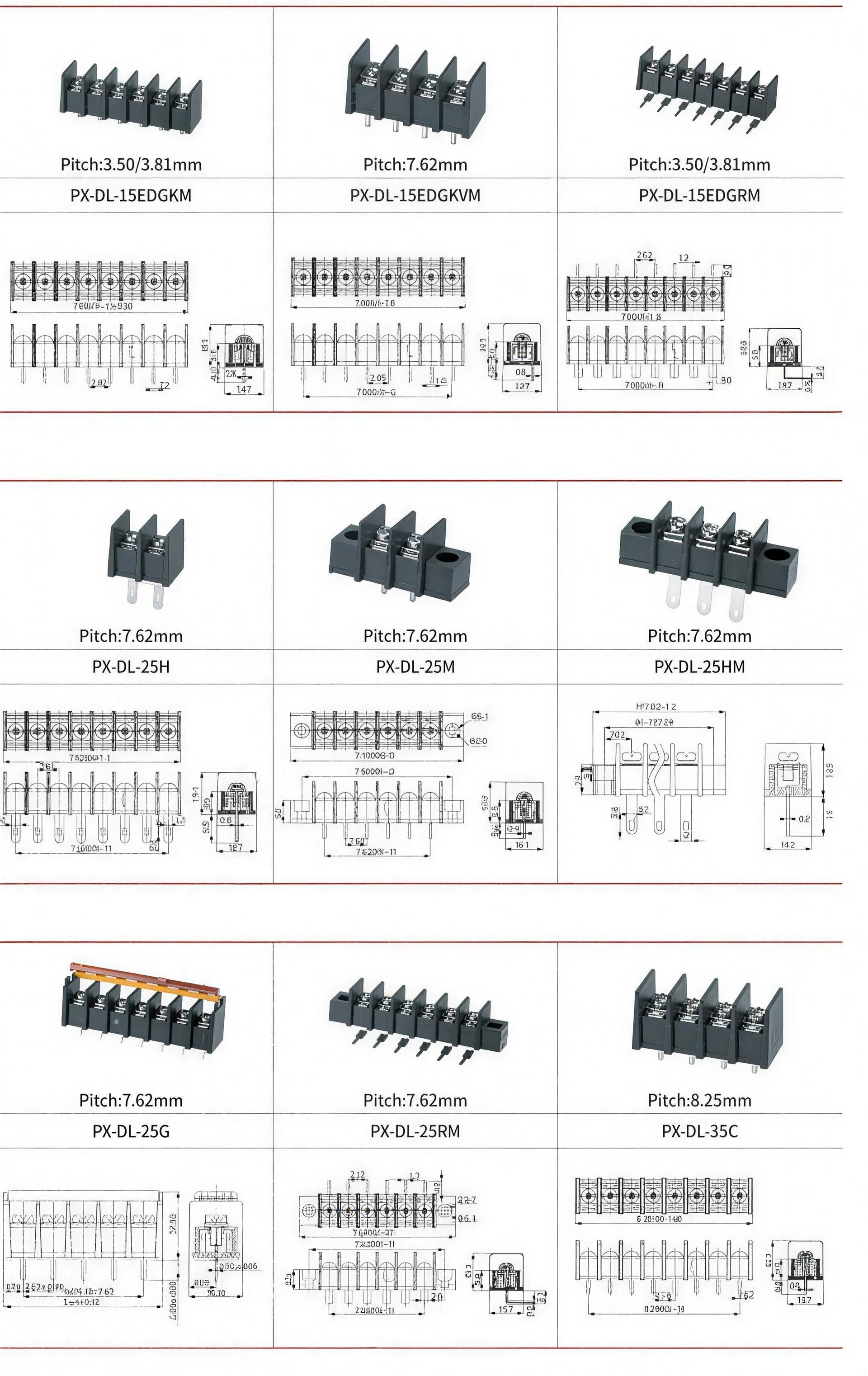 Especificaciones de ensamble del conector