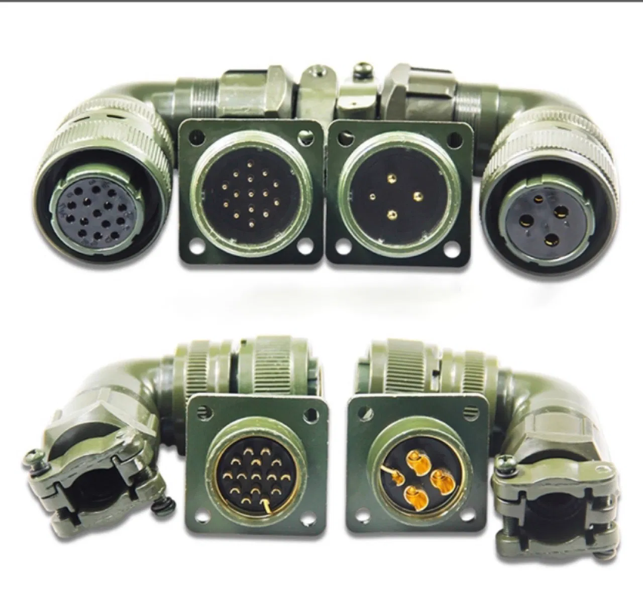 Conector de retroalimentación del codificador Huada Guangshu Mige 4-Core 4p Línea de alimentación motor servo con conector de aviación 15 Núcleo 15p