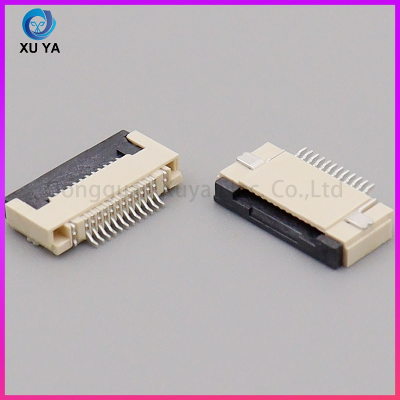 Fábrica de Suministro Estable y Venta Directa 0.5mm 12pin Conector FPC de Montaje Inferior para Socket FFC para Control Industrial y Iluminación LED Automotriz