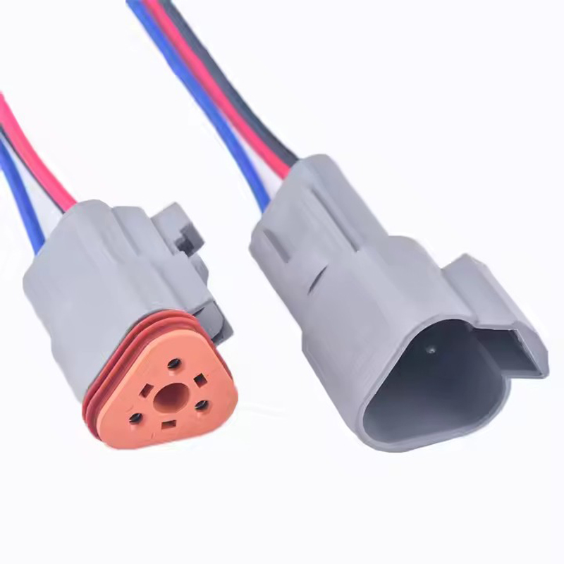 Ensamblaje de arneses eléctricos automotrices personalizados Deutsch 3p conector 3 cable 16AWG