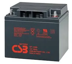 Batería Csb Gp12400, B2 Terminal, Compatible con sistemas APC UPS, Recargable, Altamente eficiente, A prueba de fugas y libre de mantenimiento