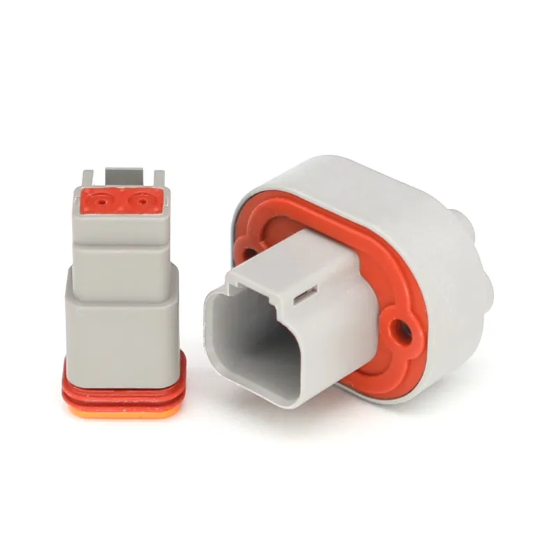 2/4/6/8/12pin Dt15 Conector Automotriz Impermeable Dt Pin Recto Montaje PCB Cabeza Cable a Placa Enchufe Socket Venta Directa de Fábrica