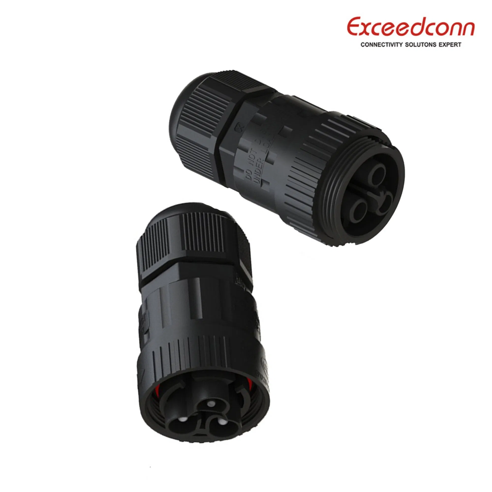 3 Enchufe Impermeable IP68 Conector de Cable Circular Femenino para Iluminación Exterior